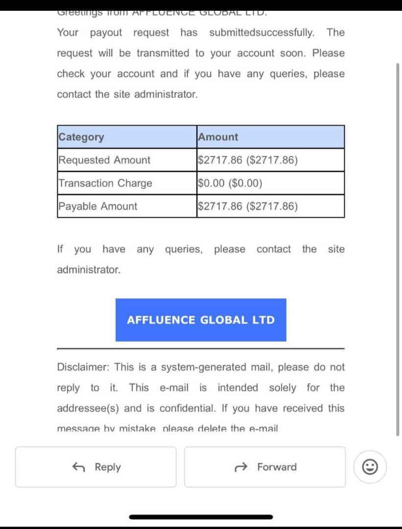 Payout Screenshot 1